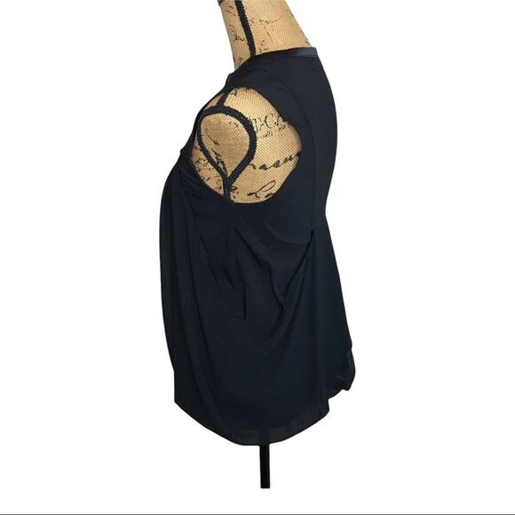 Clione Size Small Bubble Hem Sleeveless Top  Sheer Vintage Made in Korea - Picture 5 of 16